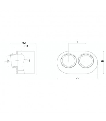Filtro de aire carburador doble cuerpo REF FM2922