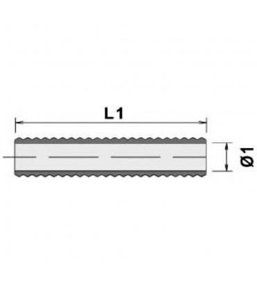 Tubo flexible de aluminio reforzado 70mm